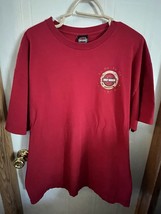 Harley Davidson T Shirt Men&#39;s 2xl Red Pirate Biker Double Sided Adult see photos - £18.00 GBP