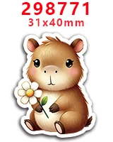 10pcs/lot Lovely Capybara Pattern Acrylic Planar Resins Flatback DIY -PR... - $3.64