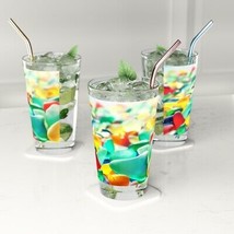 Custom Colorful SEA GLASS on the Beach Pint Glass16oz Summer Drinks Perfect Gift - £15.86 GBP