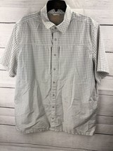 5.11 Tactical Shirt Mens Large White Black Plaid Button Up Concealed pockets - £14.15 GBP