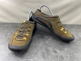 EuroStep Mules Women 9M Carter Shoes Grey Brown Leather Cushion Comfort ... - $181.09 MXN