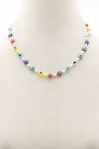 Evil Eye Pearl Bead Necklace_ - £11.21 GBP