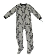 Carters Fleece Footed pajama Blanket Sleeper 8 10 Lightning Bolt Gray - $497.07 MXN