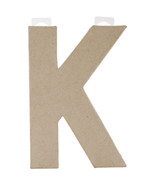 Paper Mache Letter K 8 X 5.5 Inches - $24.49 CAD
