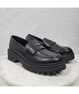 Sincerely Jules Chunky Lug Penny Loafers Womens 15 Black Platform Rocker... - £59.45 GBP