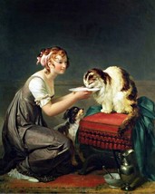 painting  Art The Cats Lunch Marguerite Gérard. Pets   Print Canvas Giclee - £6.84 GBP+
