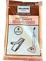 Vacuum Bags Magnum Brand 4 Replacement Bags for Upright Vacuums Vintage in Pkg - £7.48 GBP