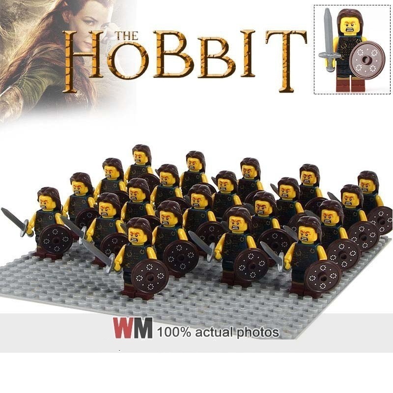 21pcs/lot Hobbit in Lord of the Rings Army Troops Battle Minifigures ...