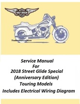 2018 Harley Street Glide Special(Anniversary Edition) Tour Model Service... - $25.95