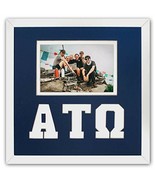 Alpha Tau Omega Fraternity Licensed Picture Frame for 4x6 photo Blue and... - £27.49 GBP