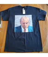 Trump Mugshot T shirt Med Black Ex-President Of The USA Gildan Heavy Cot... - £11.60 GBP