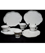 Vintage INDIANA GLASS COLONY Breakfast Luncheon Snack Set HARVEST MILK -... - £16.39 GBP