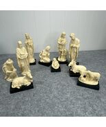 10 Piece BIANCHI G Ruggeri Nativity Set Italy Alabaster Resin - ❗️PLEASE... - €255,72 EUR