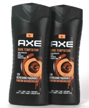 2 Axe XL 13.5 Oz Dark Temptation Dark Chocolate 3 In 1 Body Face & Hair Wash - $23.99