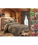 1 PC QUEEN BROWN NATURAL CAMO COMFORTER BED SPREAD ONLY CAMOUFLAGE WOODS... - €33,63 EUR