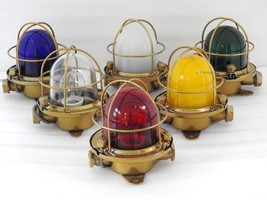 Reclaimed Authentic Nautical Vintage Salvaged Ships Ceiling Bulkhead Deck Light - £97.38 GBP+