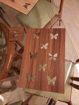 Placemats Dinner Accessories Wood Set Of 6 Pcs With 6 Free Coasters - $140.63