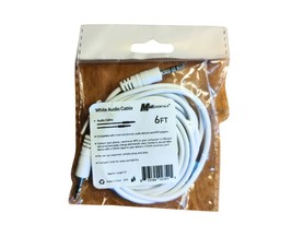 Mobil Essentials White Audio Cable 3.5mm 6ft Cable - £1.33 GBP