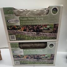 2 Boxes - Suncast CPLBSE10TG Border Stone 10 ft. each Plastic Border Edg... - $49.49