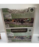 2 Boxes - Suncast CPLBSE10TG Border Stone 10 ft. each Plastic Border Edg... - $49.49