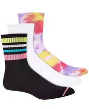 Jenni by Jennifer Moore Womens 3 Pack Assorted Crew Socks,One Size,Color... - £15.50 GBP