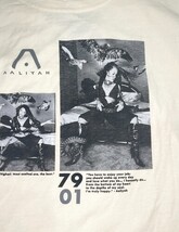 RARE Women AALIYAH Light Yellow T-Shirt Sz Medium M Ripple Junction Tee image 4