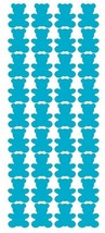 1&quot; Baby Blue Teddy Bear Stickers Baby Shower Envelope Seals School arts ... - £1.58 GBP+