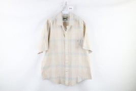 Vtg 90s Streetwear Mens Large Faded Baggy Fit Collared Short Sleeve Button Shirt - £27.06 GBP