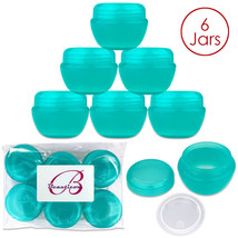 (6 Pieces) 30G/30Ml High Quality Teal Ov Container Jars - $14.99