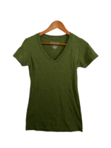 RECOVER Womens T-Shirt Green V-Neck Sustainable Apparel Eco Friendly S -... - $7.67