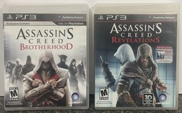PS3 PlayStation 3 Assassin’s Creed Brotherhood (2010) &amp; Revelations (2011) READ - £11.86 GBP