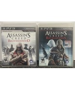 PS3 PlayStation 3 Assassin’s Creed Brotherhood (2010) &amp; Revelations (201... - $20.59 CAD