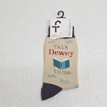 Foot Traffic Talk Dewey To Me Librarian Socks Dewey Decimal System - $363.34 MXN