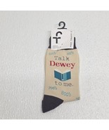 Foot Traffic Talk Dewey To Me Librarian Socks Dewey Decimal System - $363.34 MXN