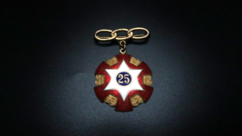 Vintage Enamel 25 Star Illinois A-2876 Pin 4.9cm BB7 - $301.06 MXN
