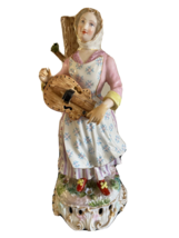 Antique Meissen Porcelain Marcolini Period (1773-1814) Musician Woman Figurine - £1,187.04 GBP