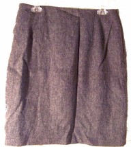 Maggie Lawrence Gray Speckled 100% Wool Skirt Size 12 - £21.11 GBP