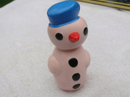 Rare Vintage Soviet USSR Russian Rubber Toy Snowman About 1970 - £26.94 GBP