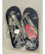 FOCO Womens Cowboys NFL Team Logo Sequin Strap Sandals Flip Flops - XL 1... - $16.82