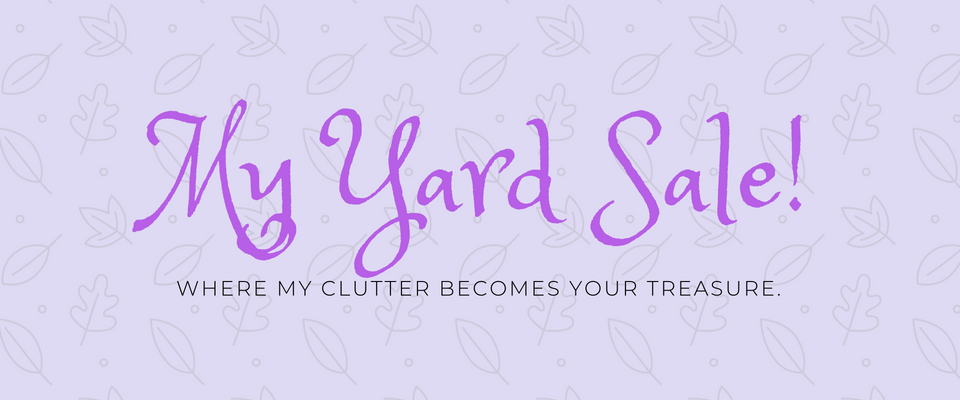 A welcome banner for My Yard Sale!