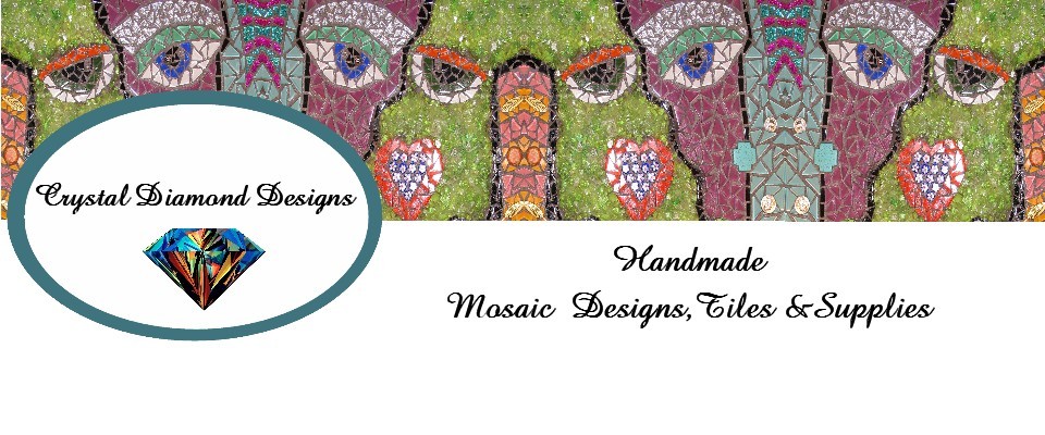 A welcome banner for Crystal Diamond Designs Mosaic