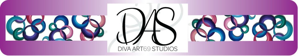 A welcome banner for Diva_Art69's booth