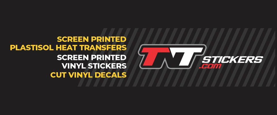 A welcome banner for TNTstickers.com