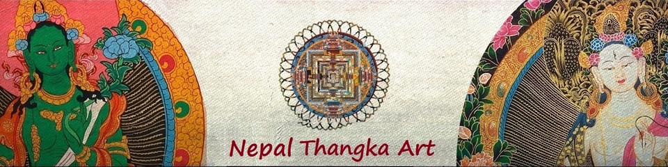 A welcome banner for Nepal Thangka Art