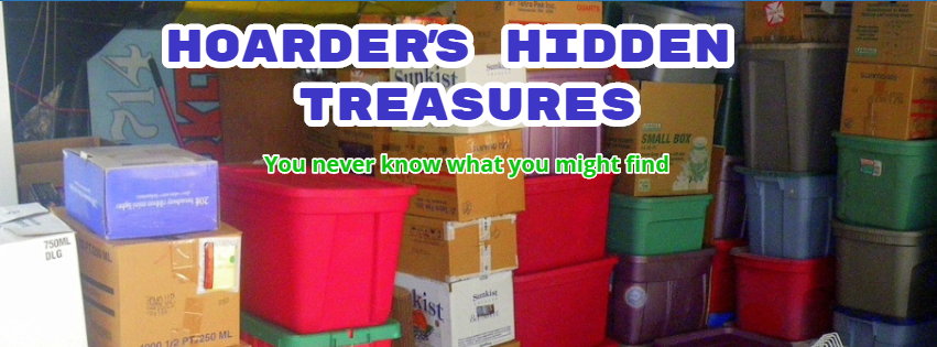 A welcome banner for Hoarder's Hidden Treasures