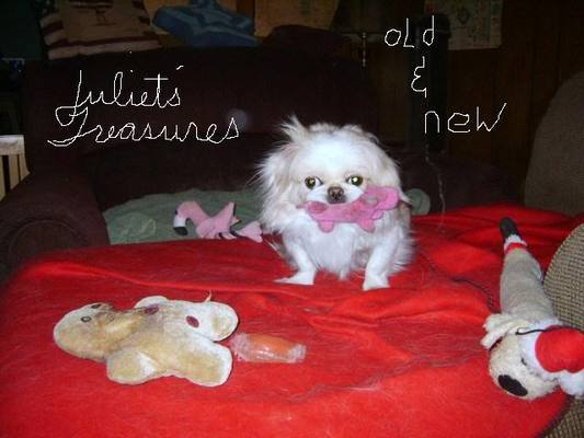 A welcome banner for Juliets Treasures Old & New