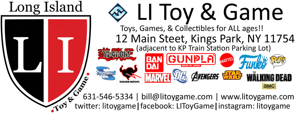 A welcome banner for LI Toy & Game