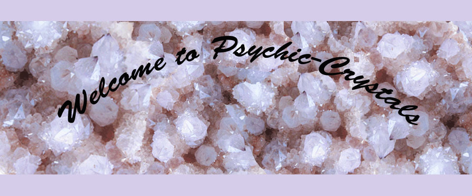 A welcome banner for PsychicCrystals 