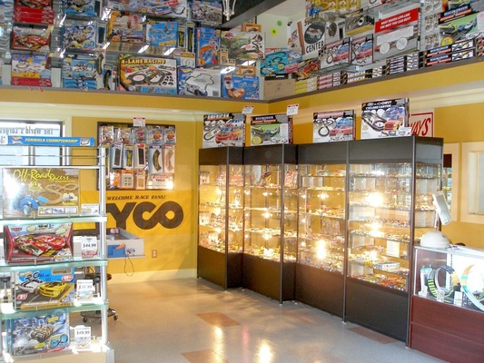 A welcome banner for SlotCarCentral's H.O. scale Slot Car booth