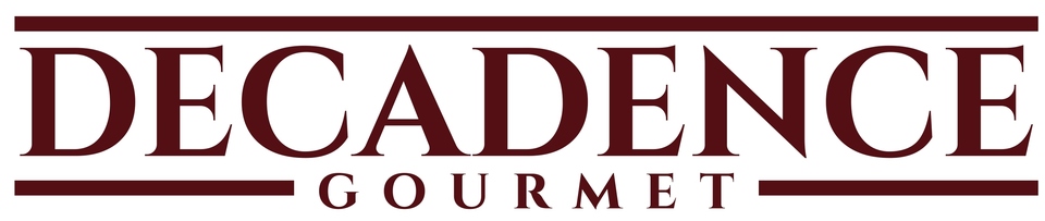 A welcome banner for Decadence Gourmet